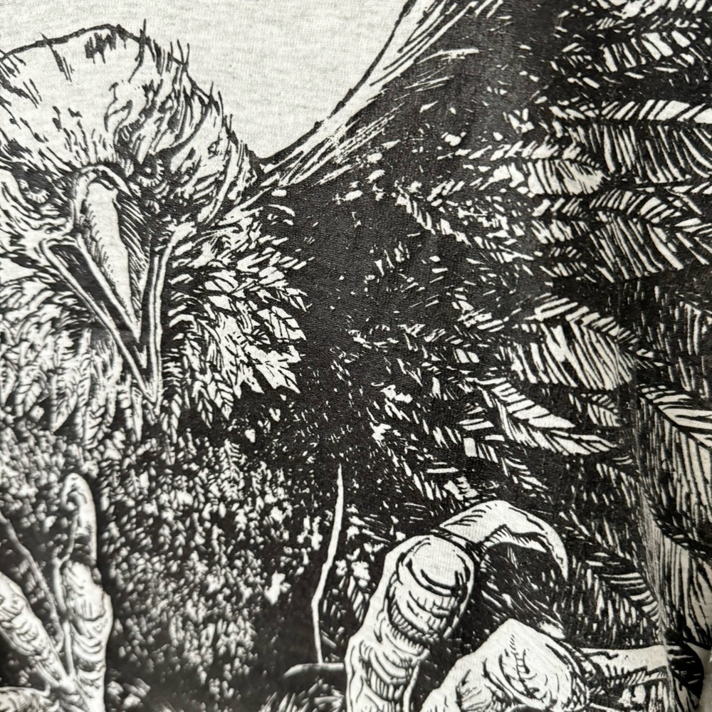 Vintage 80s/90s Bald Eagle Big Graphic The Wall Washington DC L - Picture 3 of 8
